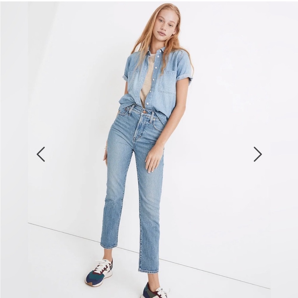 Madewell TALL perfect vintage Jean in banner wash - no longer sold